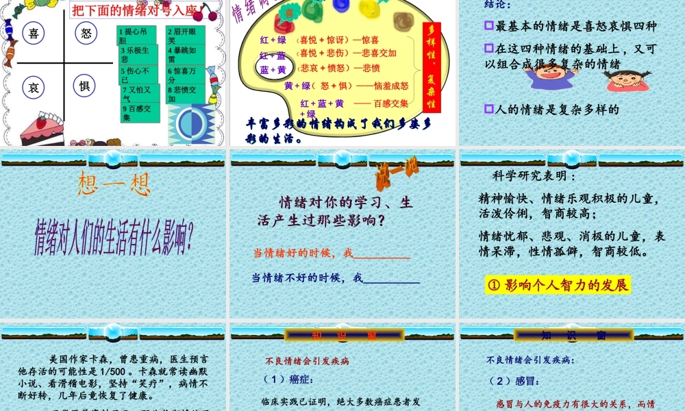 丰富多样的情绪.ppt