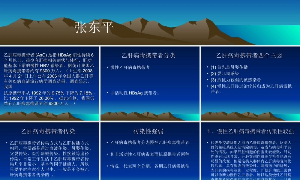 乙肝表面抗原携带者.ppt