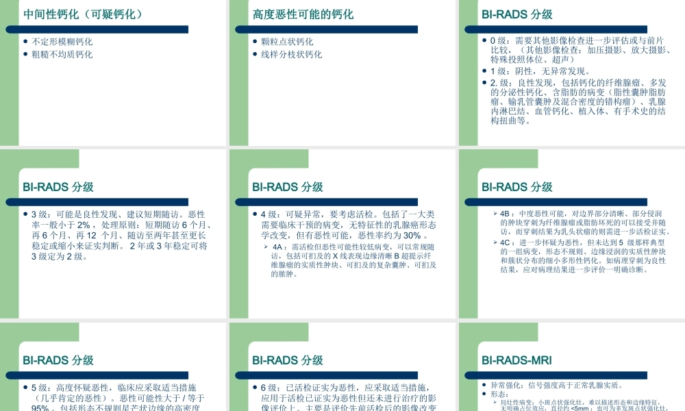 乳腺BI-RADS分级剖析.ppt