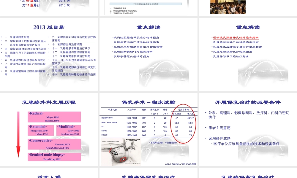 乳腺癌诊治指南与规范.ppt