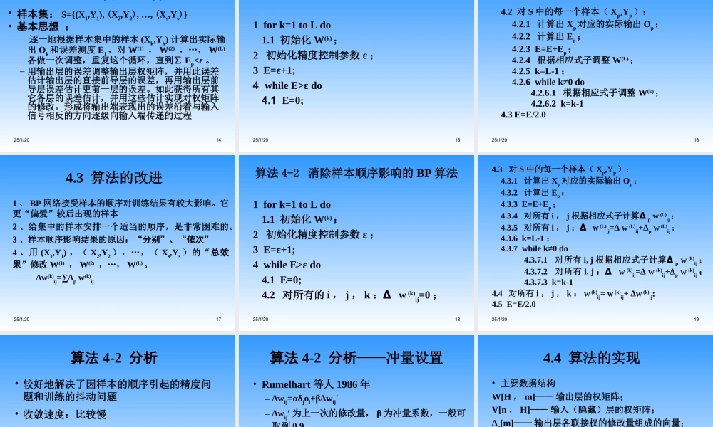 人工神经网络讲稿ch4.ppt