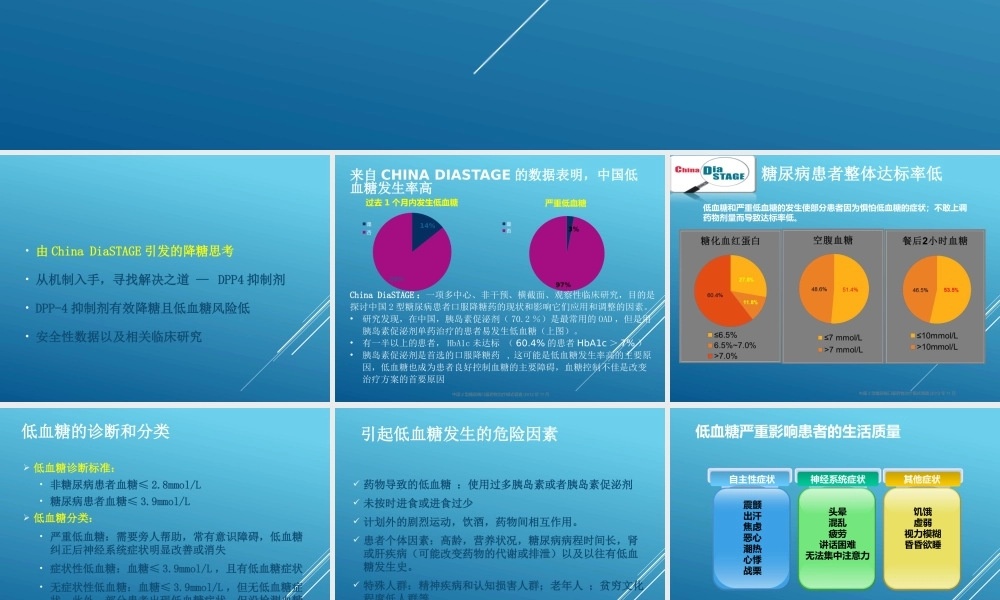 从低血糖风险看DPP4抑制剂的应用.pptx