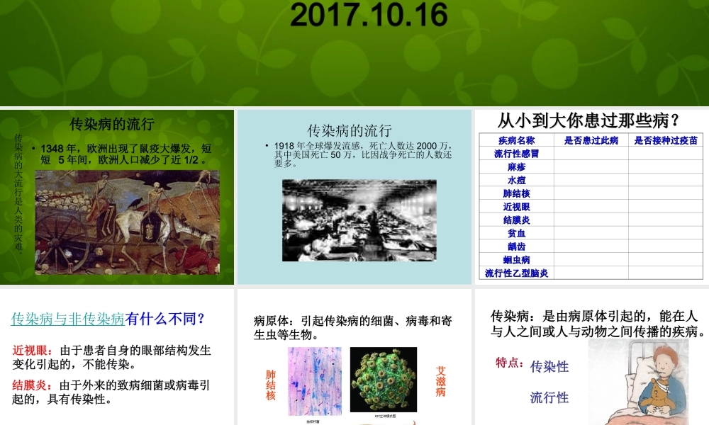 传染源传播途径易感人群-泾二中.ppt