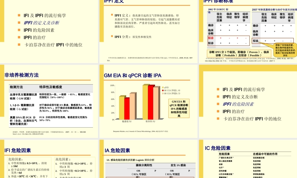 侵袭性真菌感染(IFI)的诊疗进展.ppt