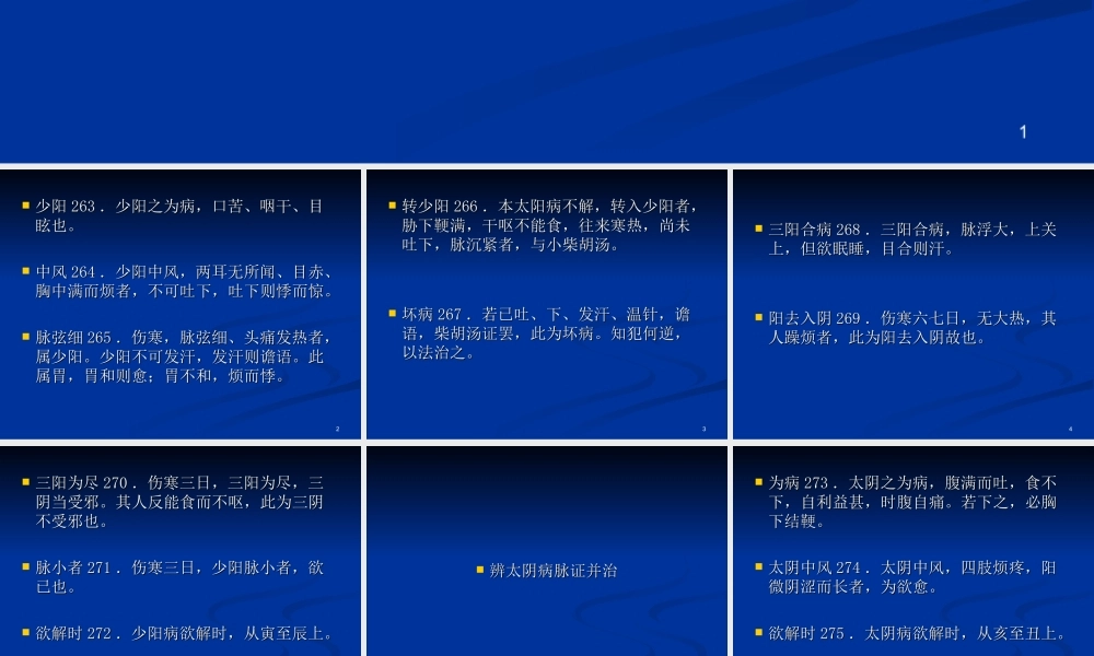 伤寒论-背诵--少阳太阴少阴病.ppt