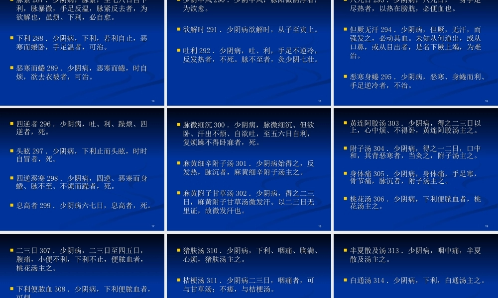 伤寒论-背诵--少阳太阴少阴病.ppt