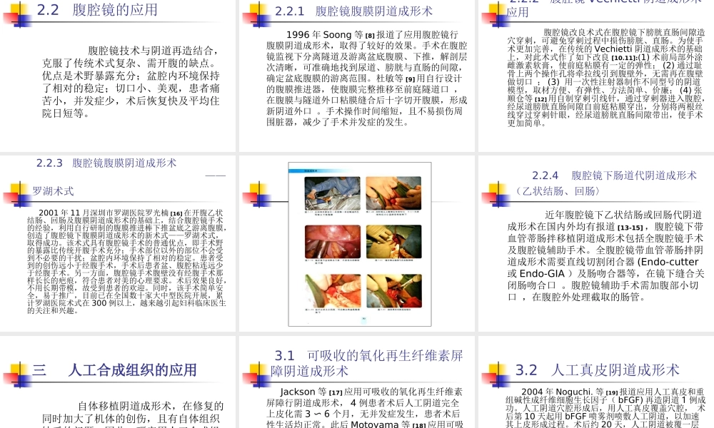 人工阴道成形术的术式进展.ppt