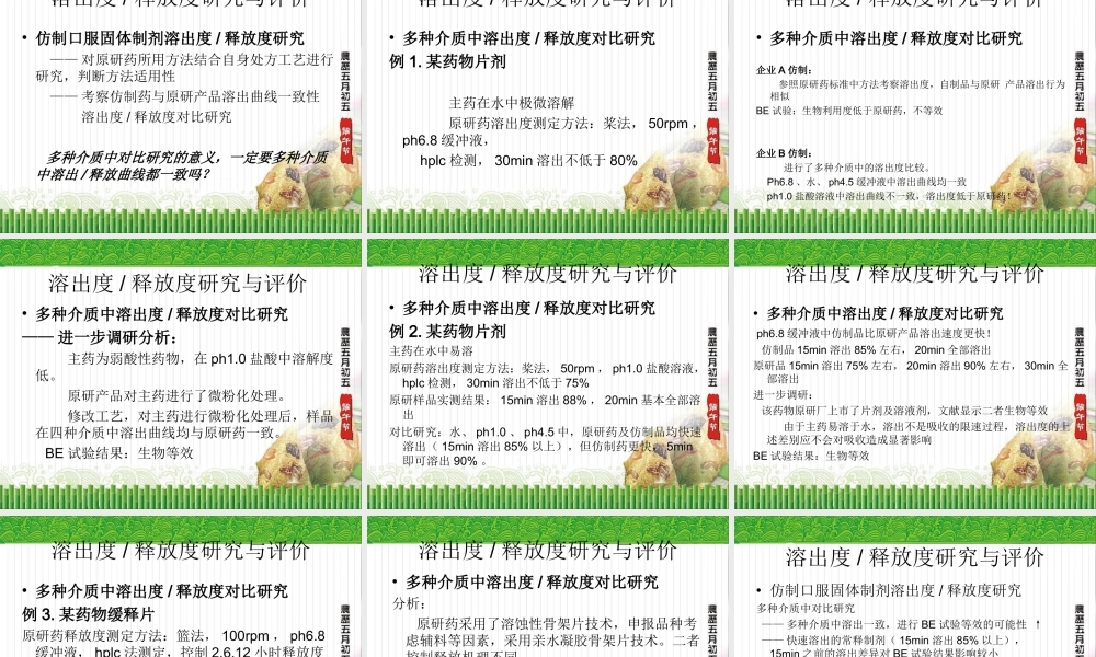 仿制药审评策略及案例口服固体制剂.ppt