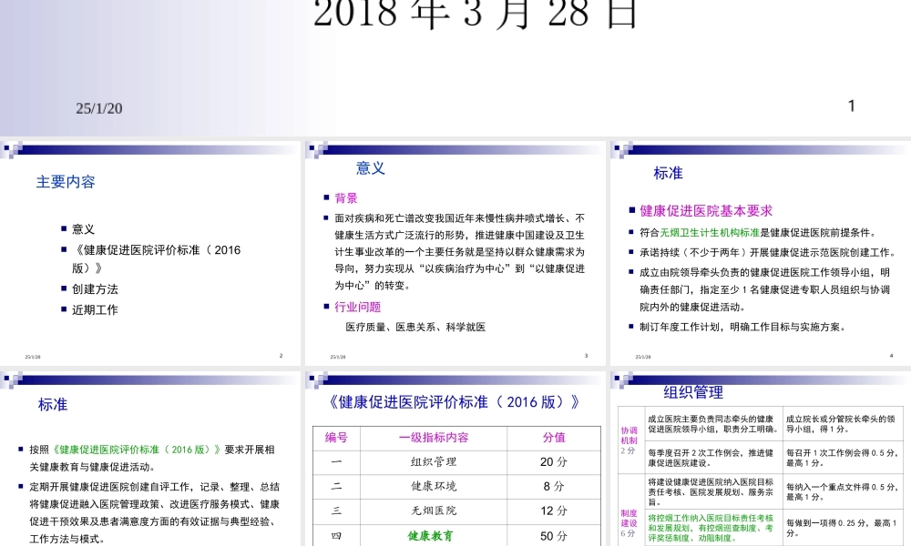健康促进医院建设Microsoft-PowerPoint-演示文稿.ppt