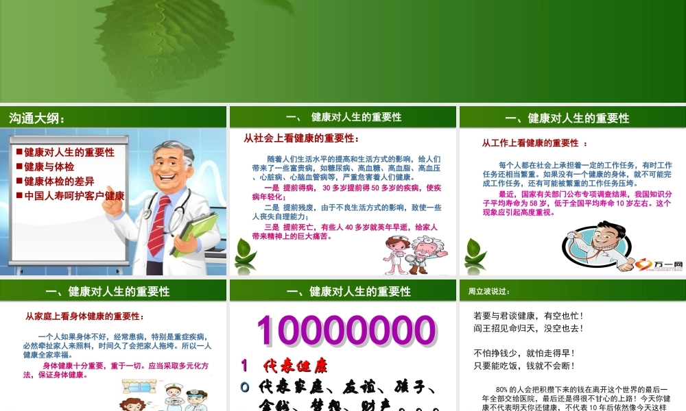 健康对人生的重要性34页.ppt