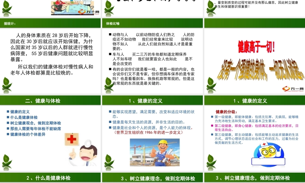 健康对人生的重要性34页.ppt