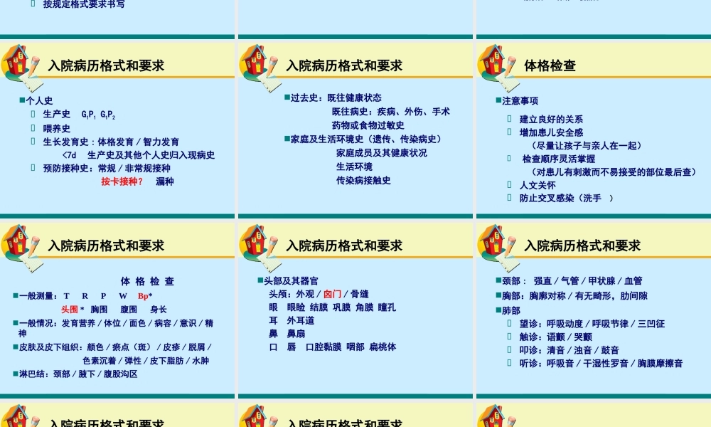 儿科病史与体格检查.ppt