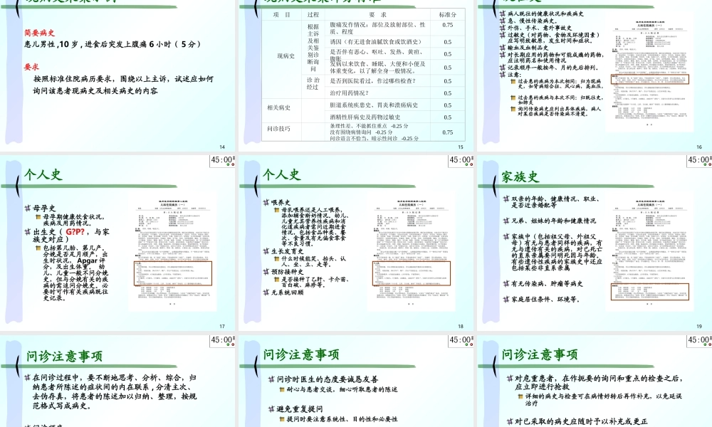儿科病史及体.ppt