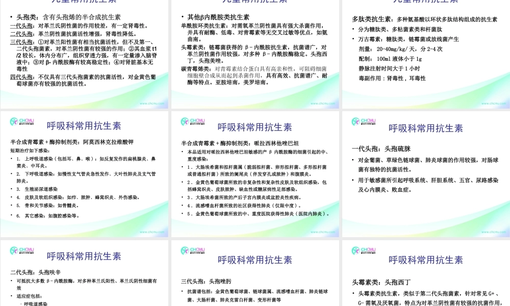 儿童常用抗生素简介.ppt