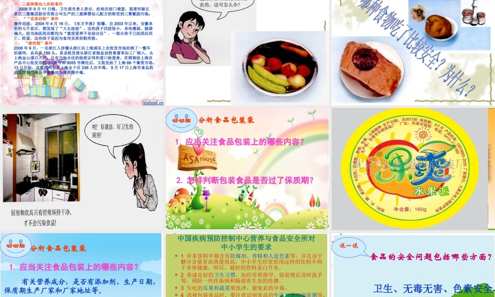 关注合理营养与食品安全PPT.ppt