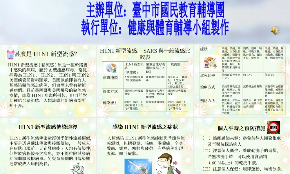 有发烧等类似H1N1新型流感症状.ppt