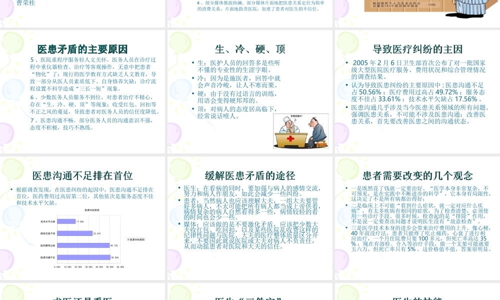 有效沟通技能与医患关系分析.ppt