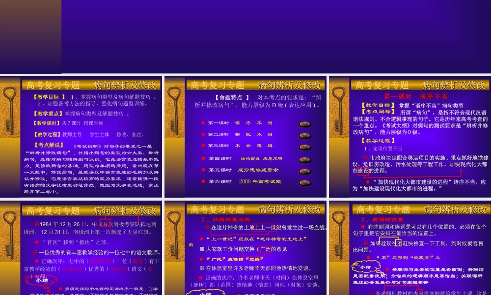 有话好好说——病句辨析及修改(1)分析.ppt