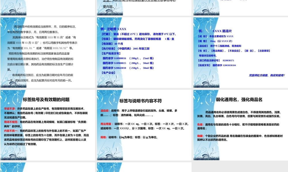 药品标签的讲稿.ppt