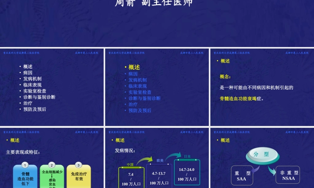 再生障碍性贫血教学PPT.ppt