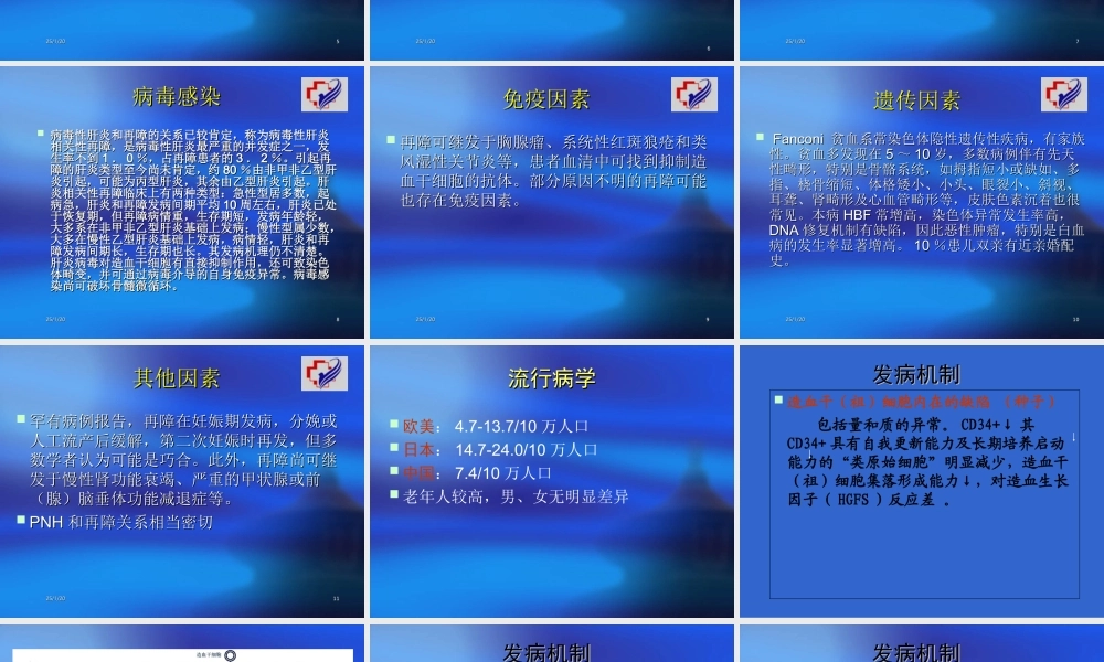 再生障碍性贫血讲课.ppt