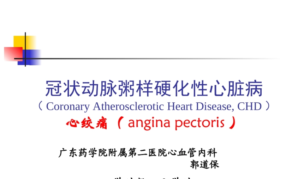 冠心病心绞痛.ppt