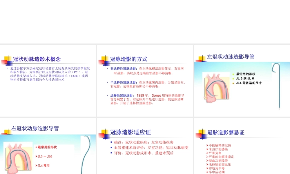 冠状动脉造影.ppt