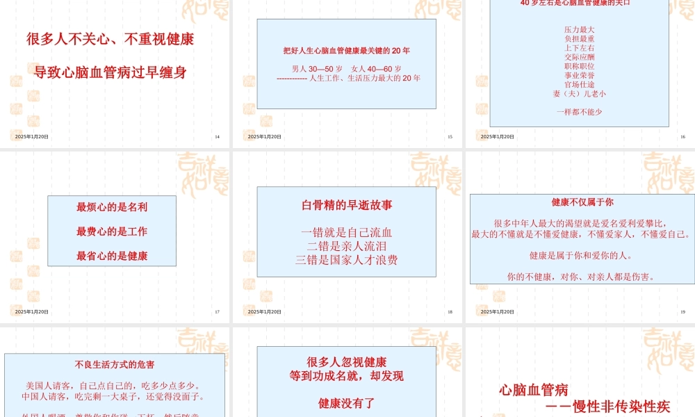 冬季心血管病防治健康讲座.ppt