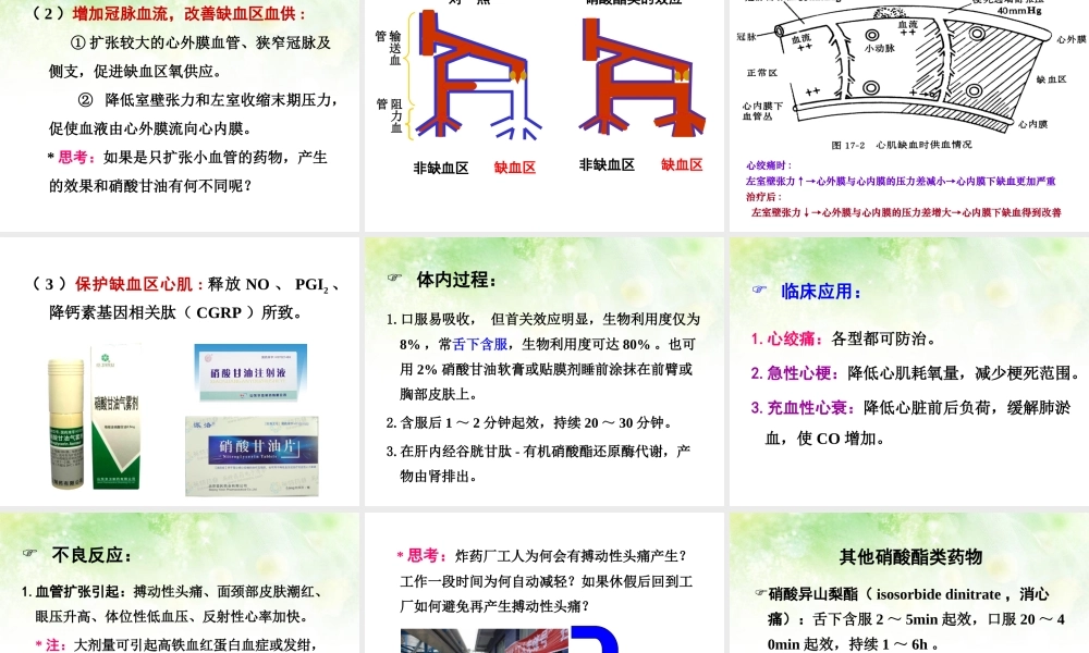 李红月抗心绞痛药描述.ppt