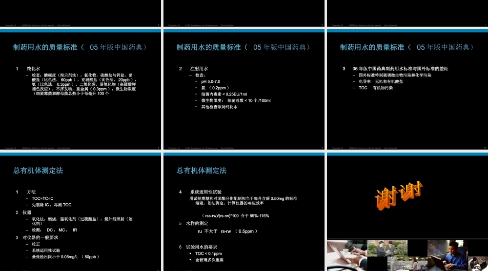 制药用水和总有机碳测定详解.ppt