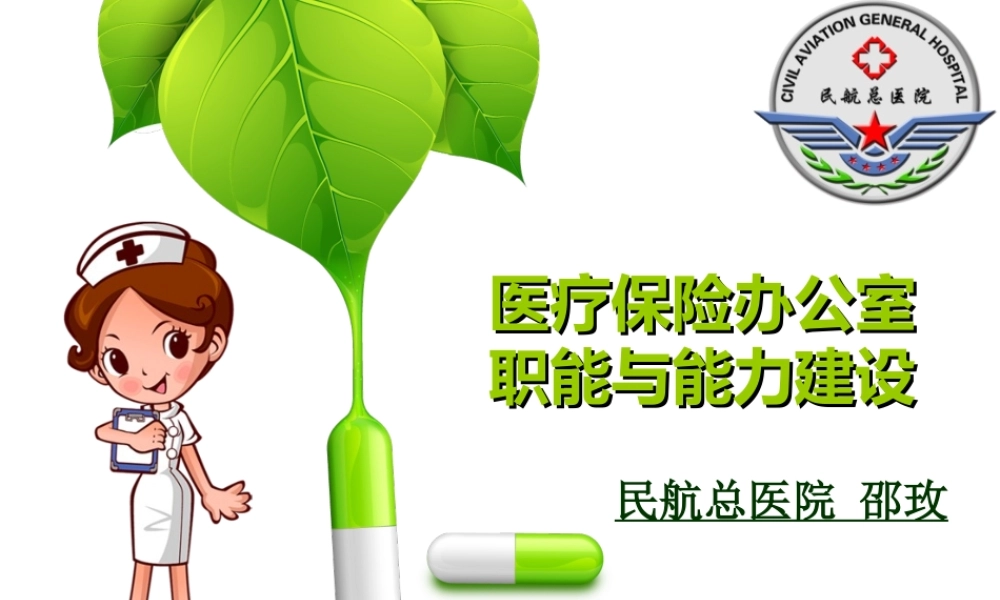 医保办职能和能力建设.ppt