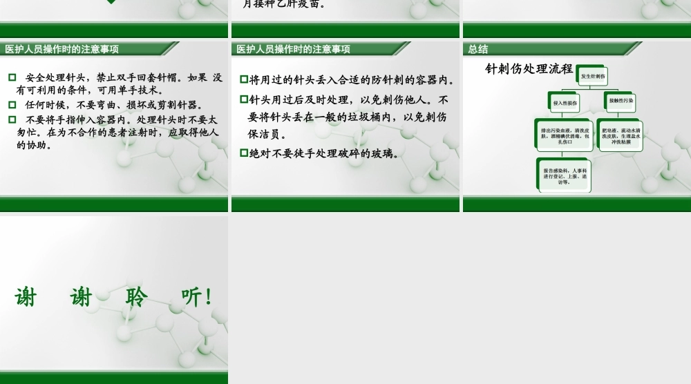 医护人员发生针刺伤时的应急预案-(1).ppt