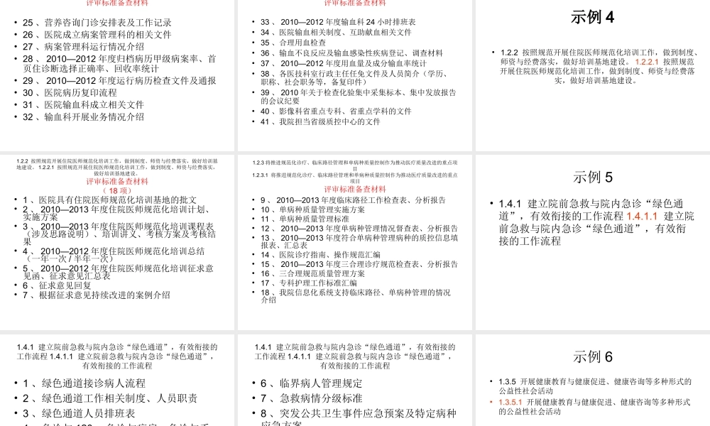 医院等级评审需准备的备查材料.ppt