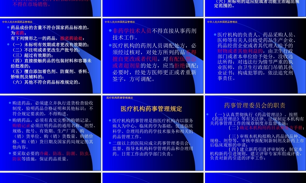 医院药学相关法规.ppt