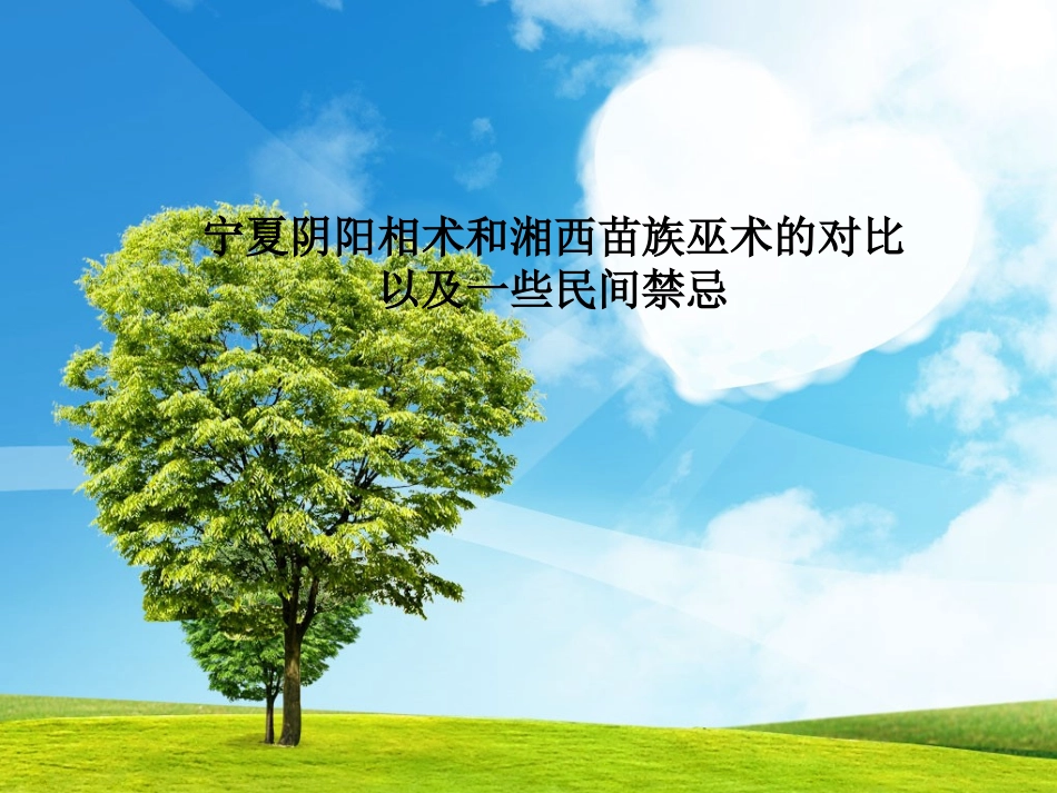 湘西苗族巫术概要.ppt_第1页