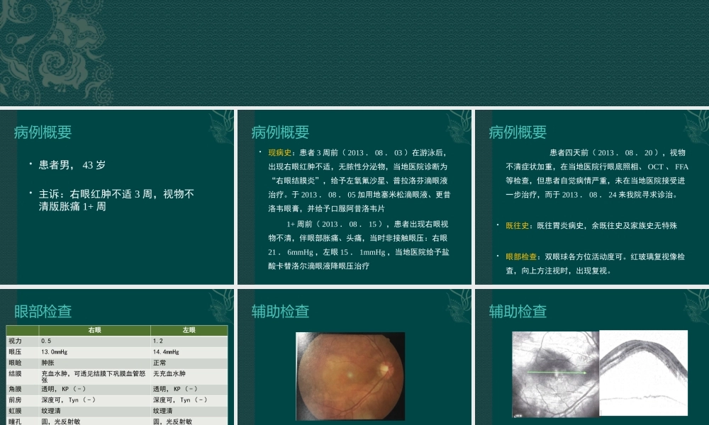 大泡性视网膜脱离疑难病例讨论.pptx