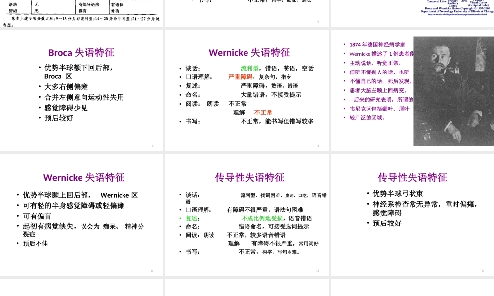 失语症分类和评估.ppt