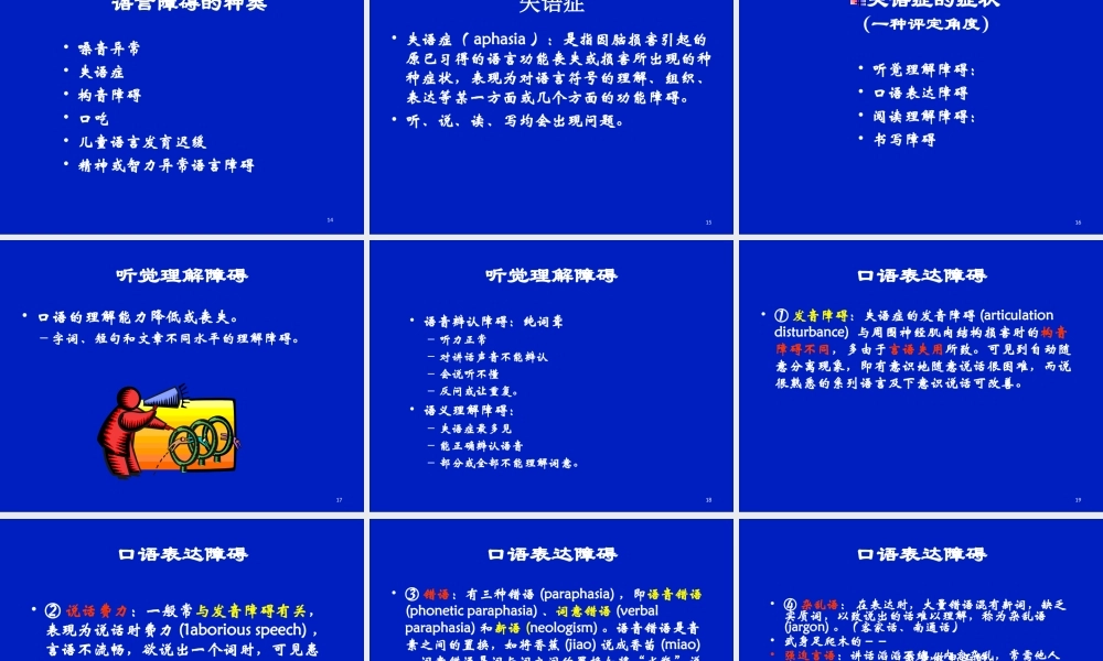 失语症概述-单春雷剖析.ppt