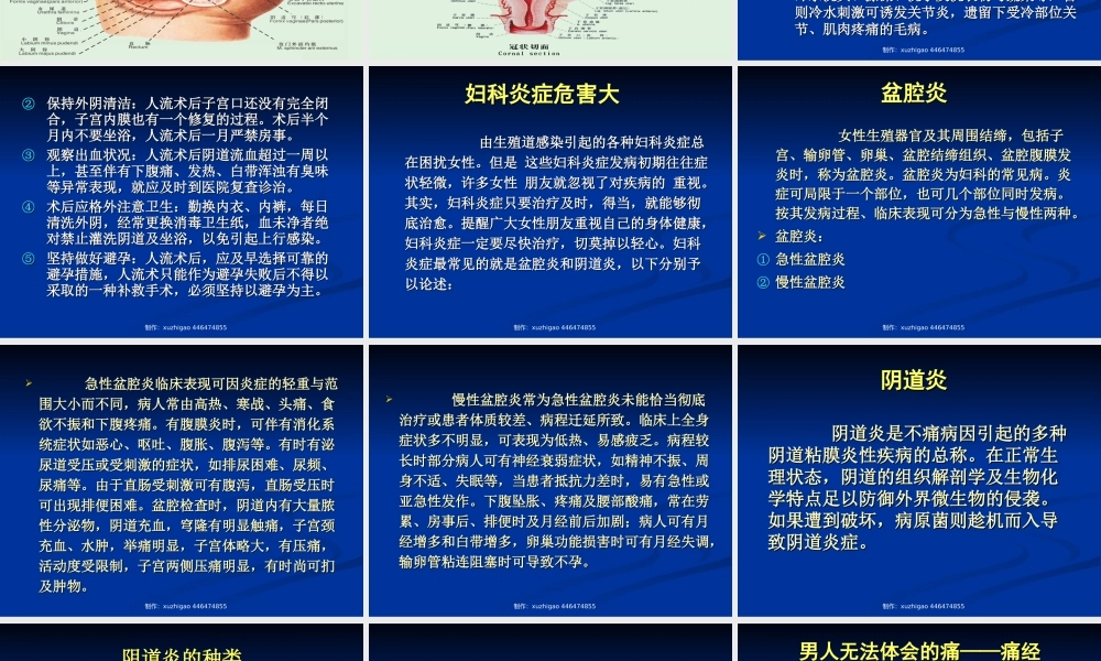 女性健康知识讲座完整版(赵巧英).ppt