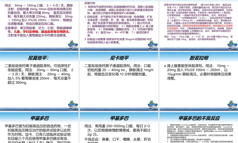 妊娠性高血压用药.pptx