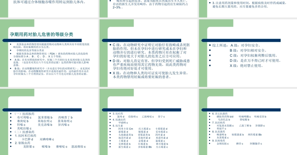 妊娠期哺乳期用药指导.ppt