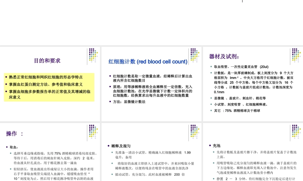 实习二红细胞、网织红细胞检测.ppt