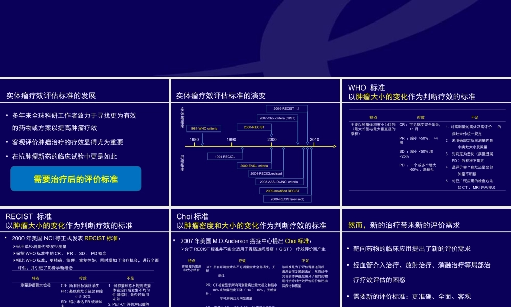实体瘤疗效评估方法进展--mRECIST标准.ppt