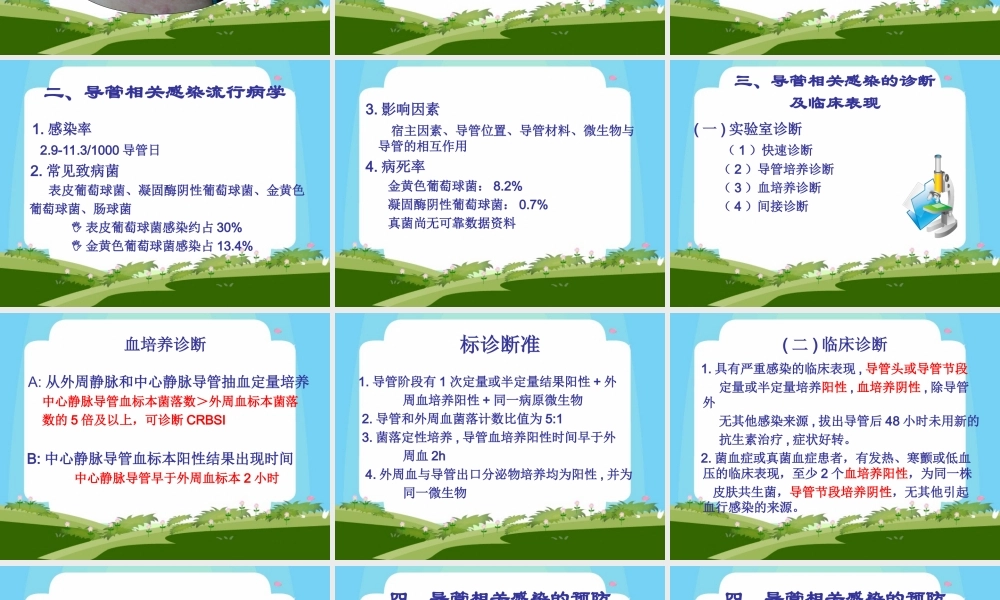 导管相关感染.ppt