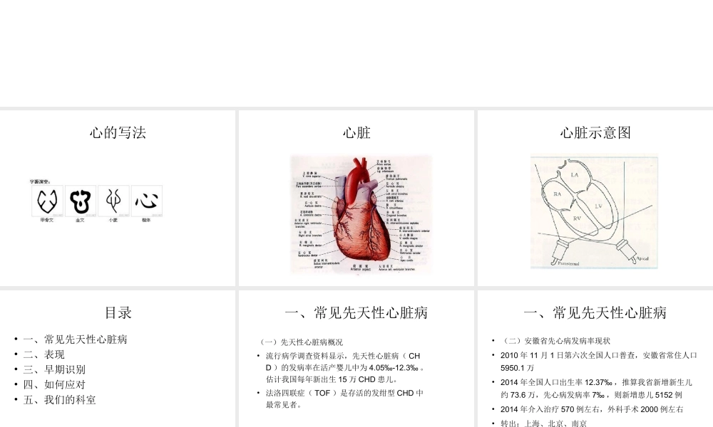 常见先天性心脏病的早期识别.ppt