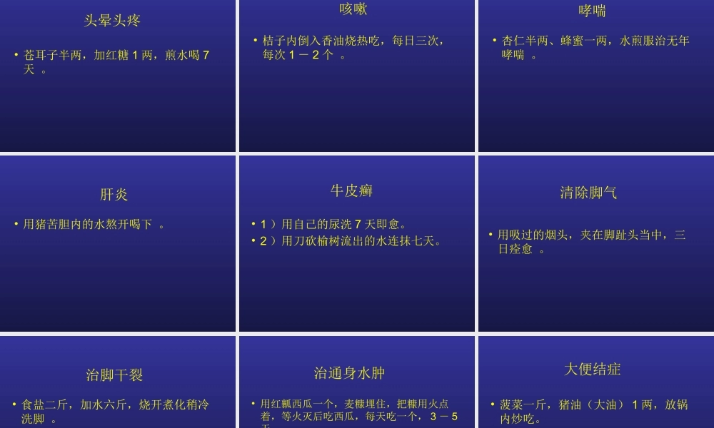 常见病民间疗法重点.ppt