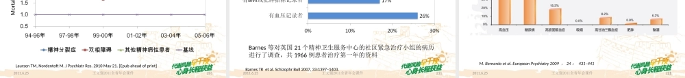 年会资料2：抗精神病药的代谢风险与干预.ppt