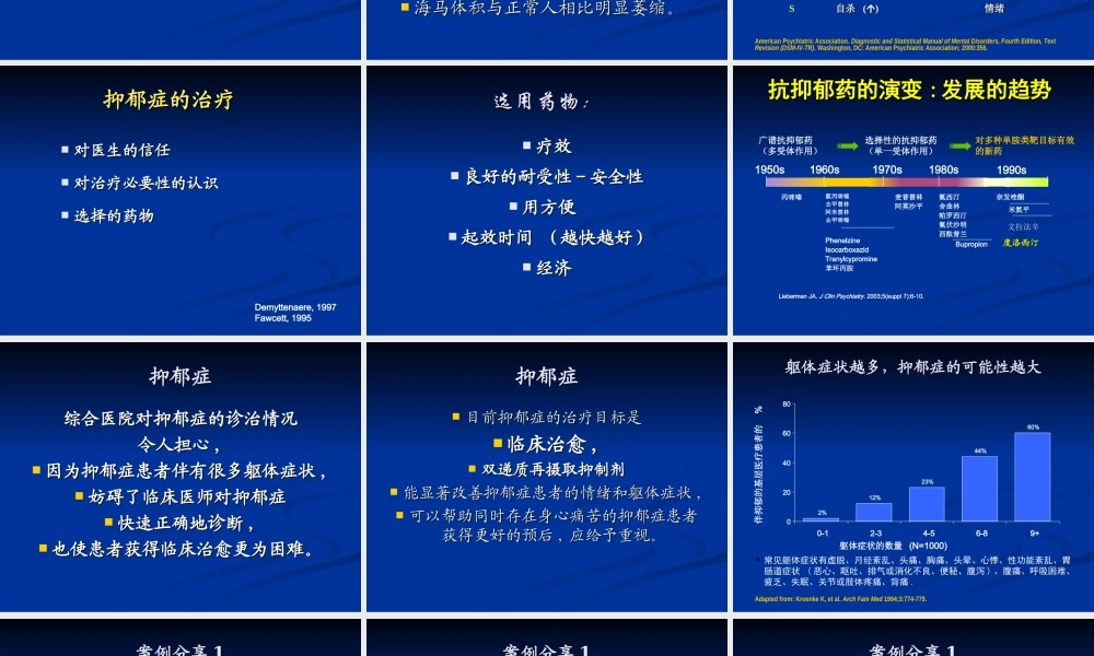 度洛西汀病例分享--万承龙.ppt