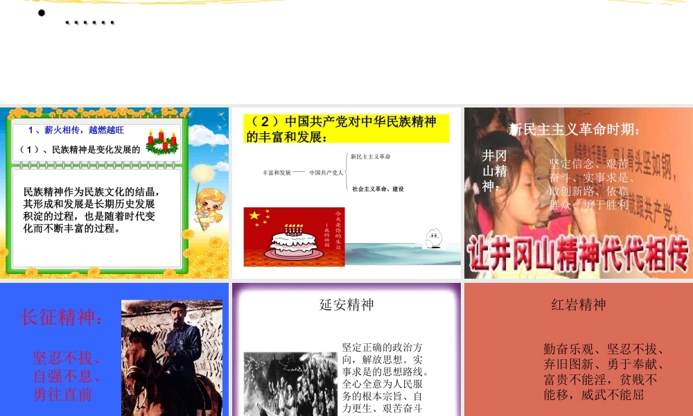 弘扬民族精神.ppt