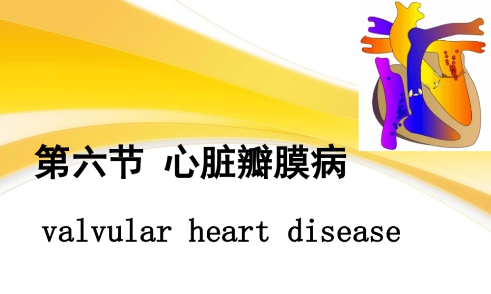 循环系统第6节-心脏瓣膜病.ppt